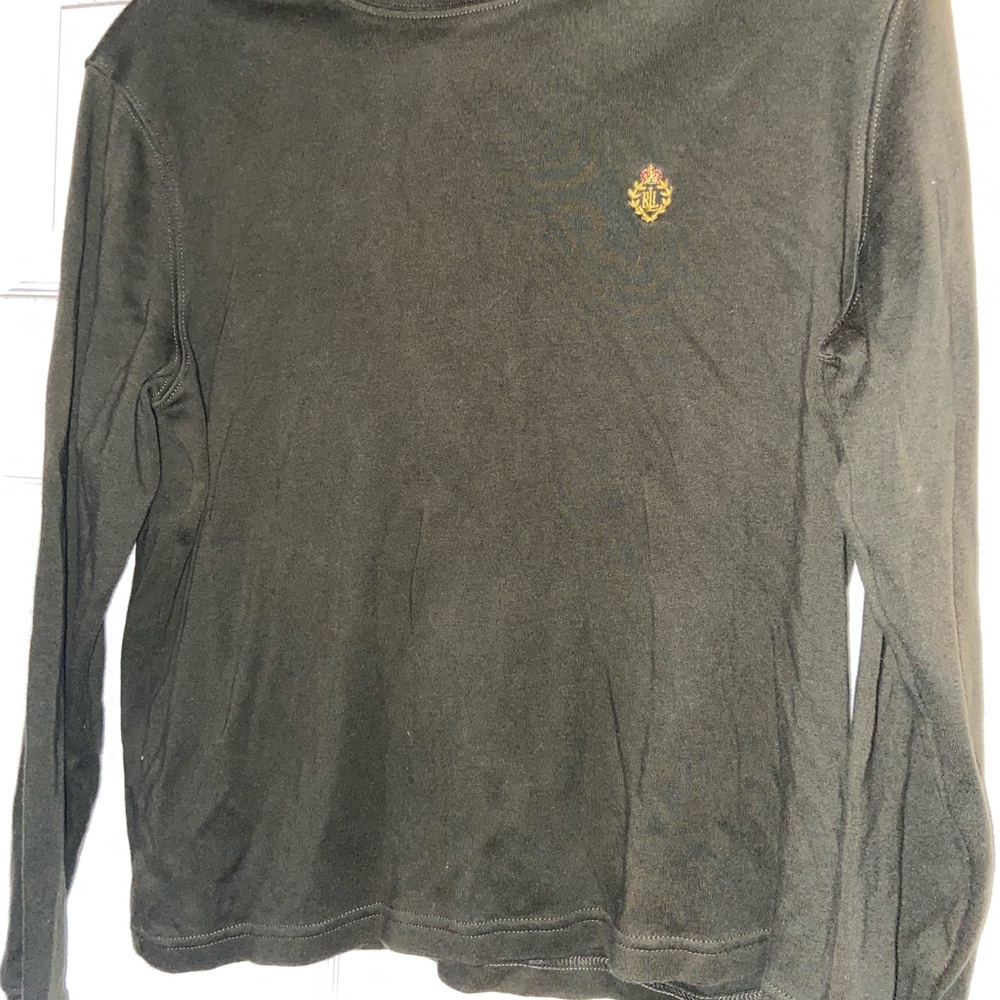 Lauren Ralph Lauren Dark Green Long Sleeve Tee